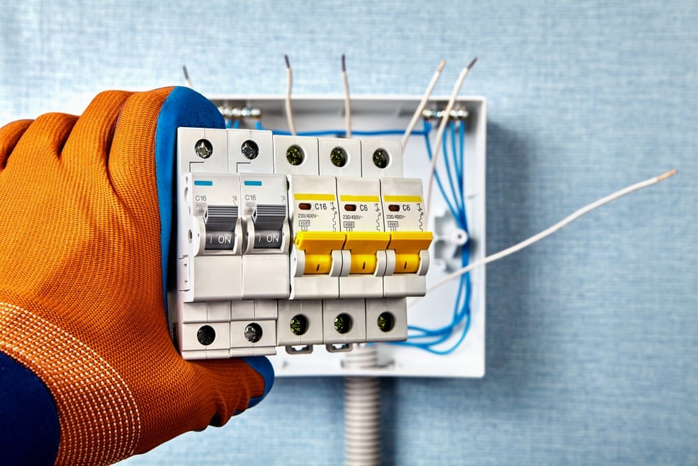 electrical wiring installation which the installed in residential home