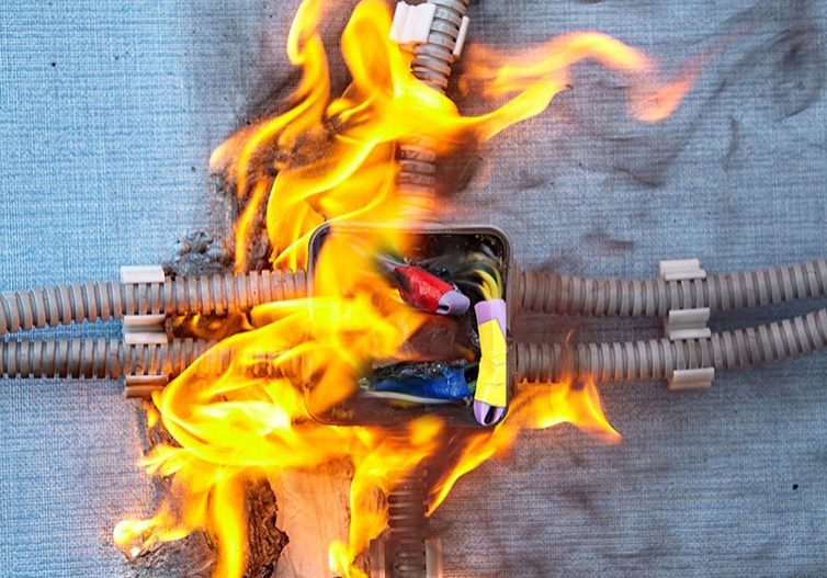 Electrical system burn out because of faulty wires